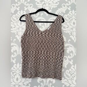 Penningtons Brown Patterned Knit Tank